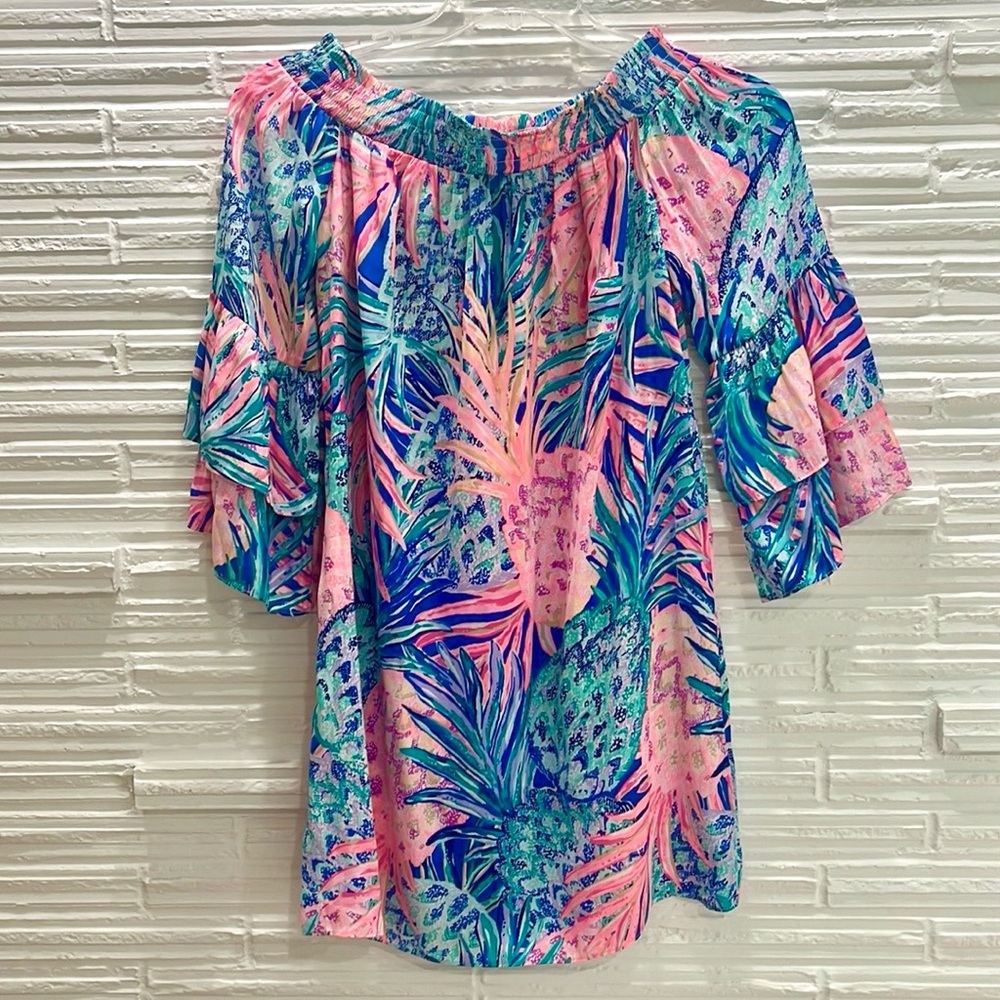 Lilly Pulitzer Dress - Tobyn Tunic off the Shoulder - Picture 3 of 15